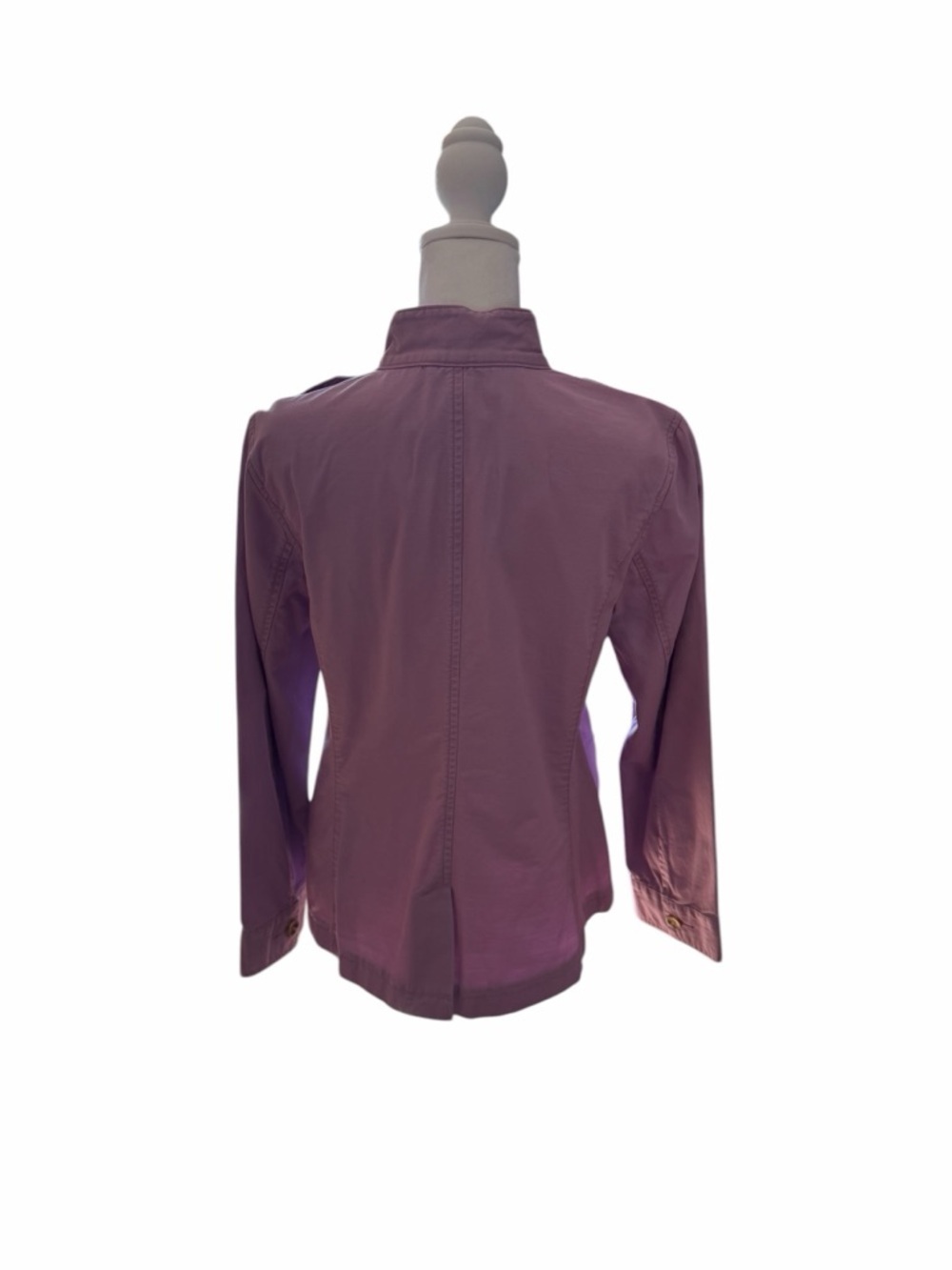 Talbots Lilac Utility Jacket with Button Front - Picture 5 of 14